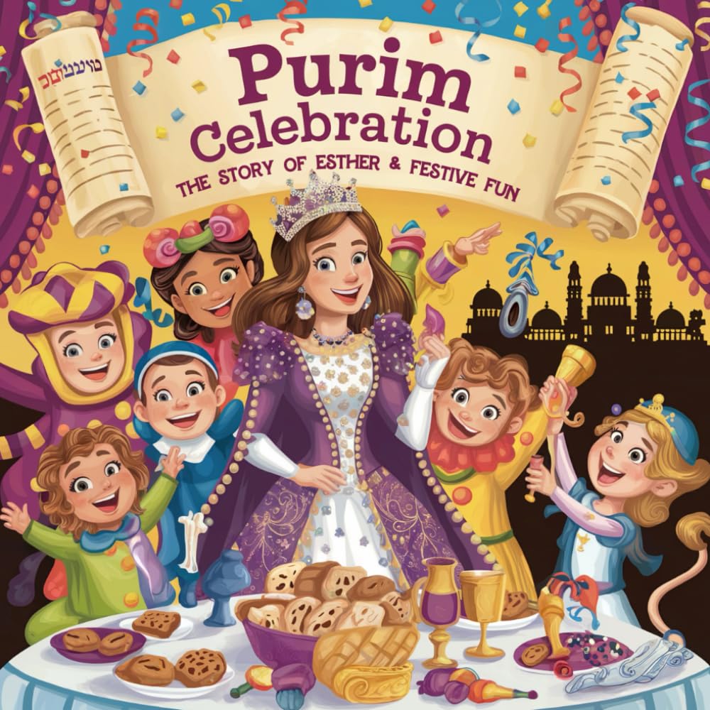 Purim Celebration The Story of Esther & Festive Fun!: A Joyful Coloring and Activity Book for Kids