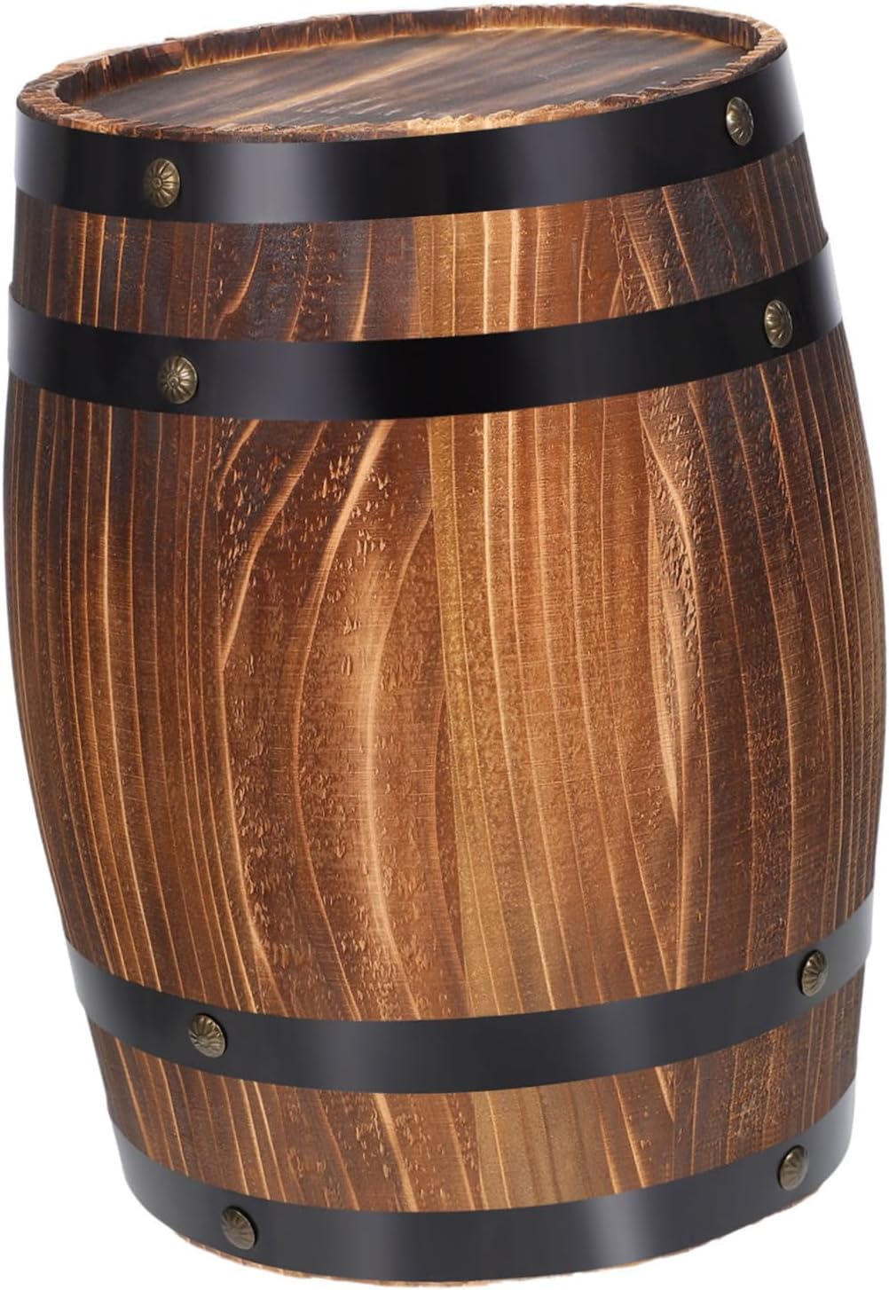 Garneck Whiskey Barrel Decor Handmade Wood Wine Barrel Detailed Craftsmanship Bar Decor Home Aesthetic