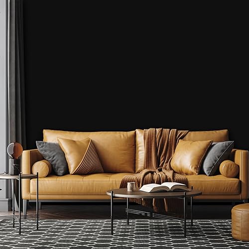 Miniatura 3 de practicalWs Papel tapiz autoadhesivo de 17.7 x 393.7 pulgadas, color gris oscuro, papel de contacto de color sólido