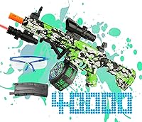 Vista 1 de Gel Splat Blaster automático, juguete eléctrico con gafas, verde