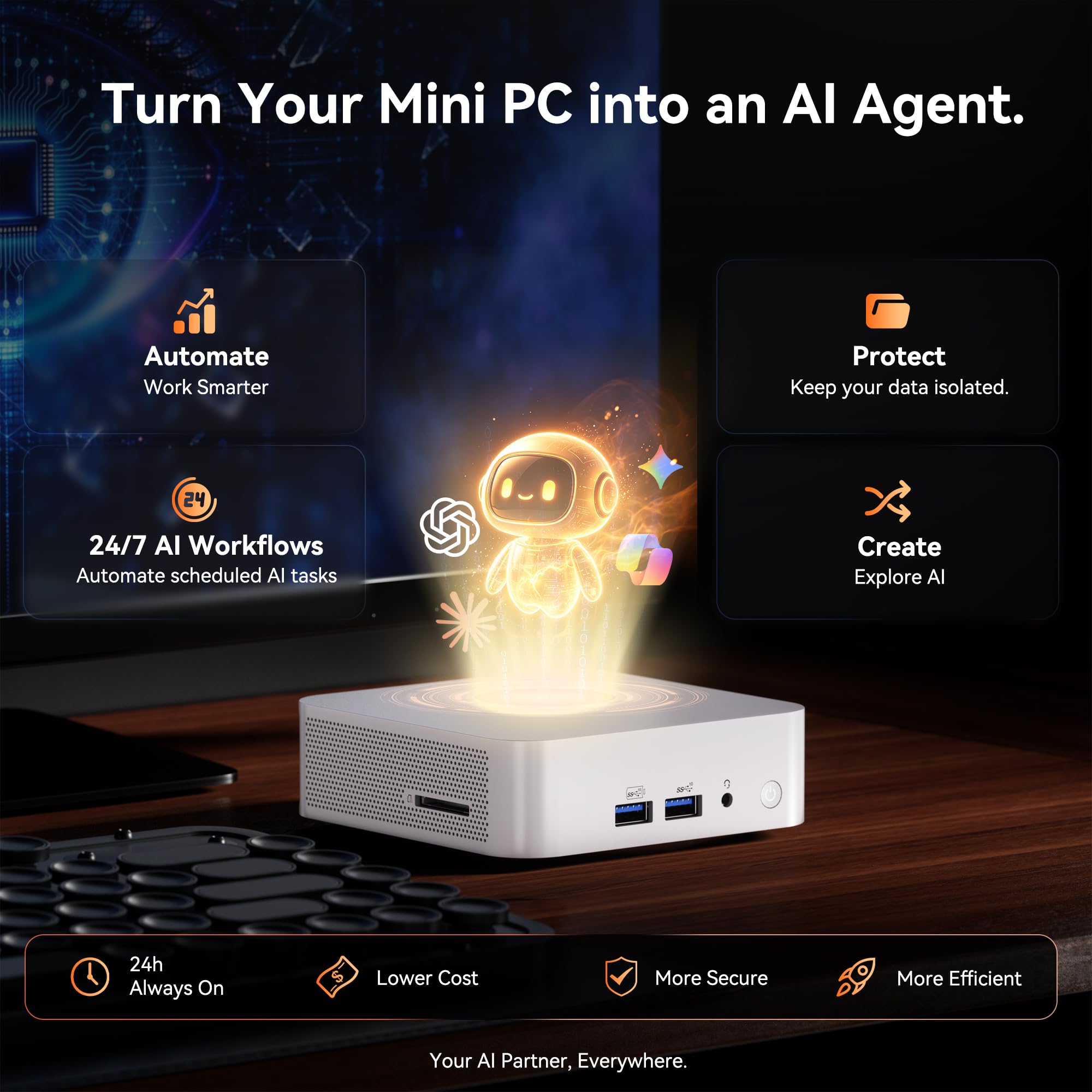 Amazon.co.jp: GEEKOM A7 Mini PC、Ryzen 5 7545U (低電力) 16GB DDR5