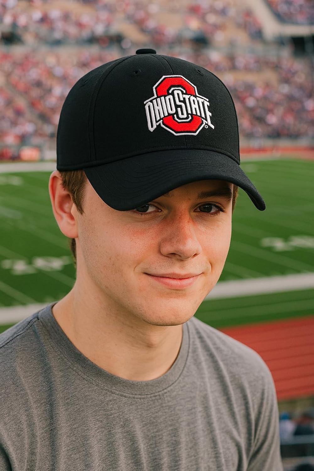 Officially Licensed Ohio State Black MVP Hat Classic Primary Team Logo Adjustable Embroidered Structured Cap (Multicolor) - Image 2