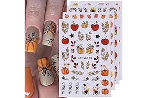 Pumpkin Nail Design Stickers - Be Captivated By Autumn's Charm