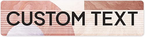 Miniatura 239 de Letrero Personalizado, Letrero de Calle Personalizado, 11 Colores de Fuente, 13 Estilos de Fuente, 4 Opciones de Agujeros, 22 Tamaños, 6x24 Madera
