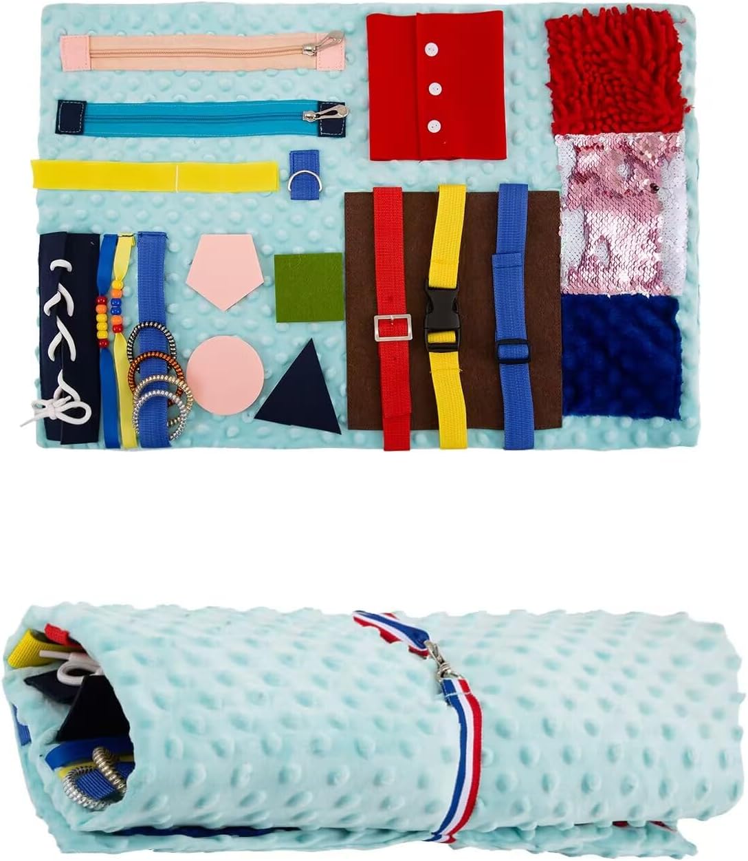 Fidget Blanket for Adults with Dementia,Dementia Activities for Seniors,Alzheimers Products for Elderly,Alzheimers Activities,Fidget Toys,Autistic Activities Pad,Sensory Blanket,Elderly Gifts