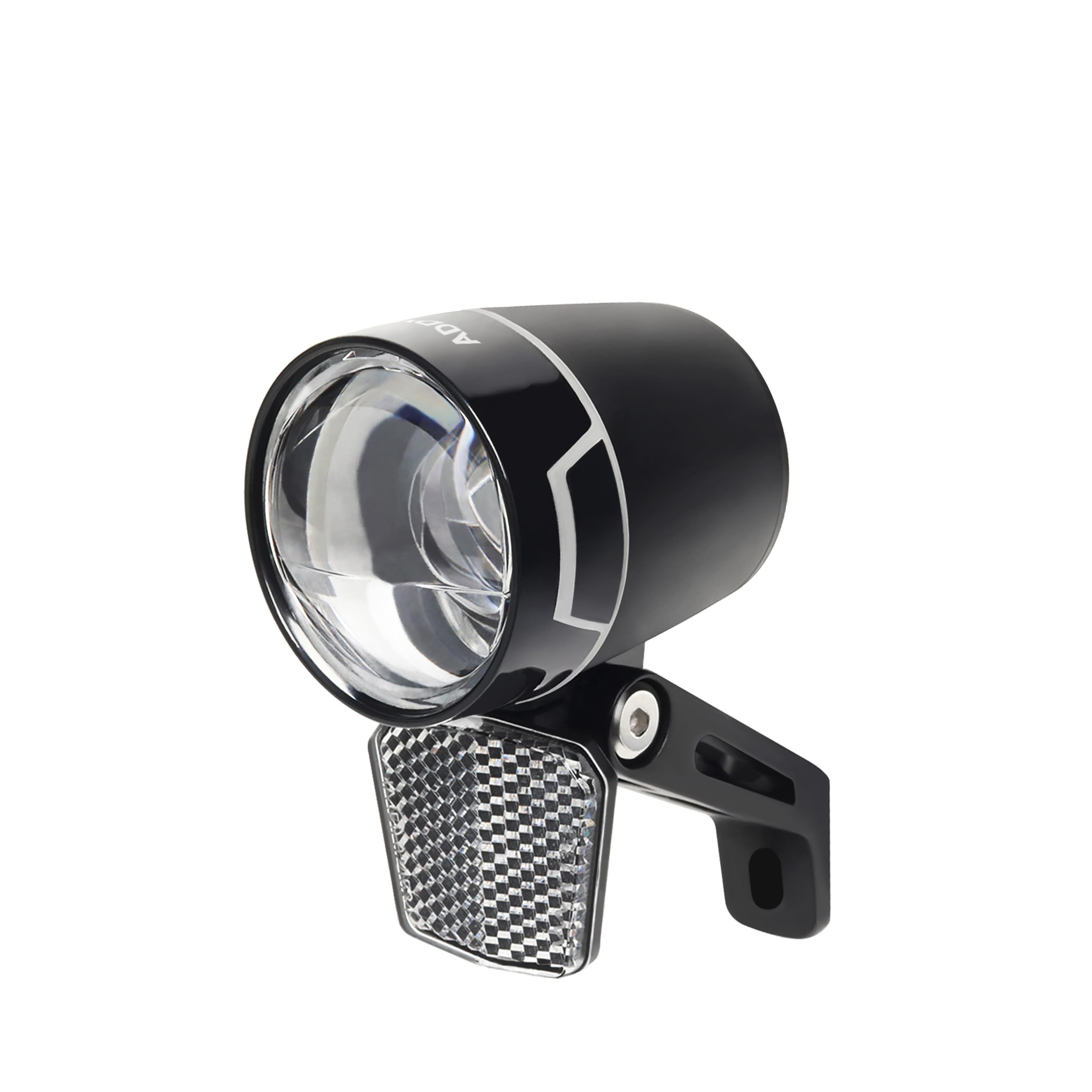 ADDVIEW Fahrradlicht 80 Lux Nova M80 – Dynamo Frontlicht mit Tagfahrlicht, Standlicht, Aluminium-Gehäuse, StVZO zugelassen, IP65 wasserdicht – für sicheres Radfahren bei Tag & Nacht