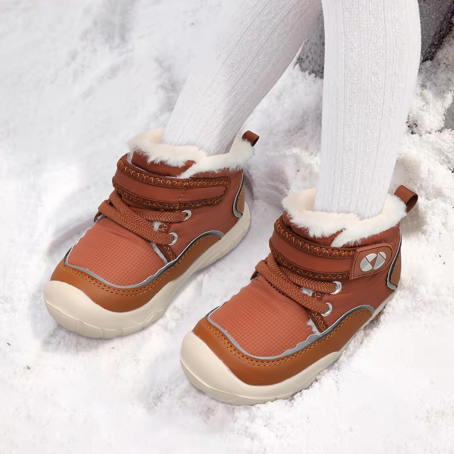 Centipede Demon Toddler Boots Boys Girls Winter Boots Waterproof Fleece Kids Snow Boots Faux Fur Booties Warm Walking Shoes for Indoor Outdoor - Image 2
