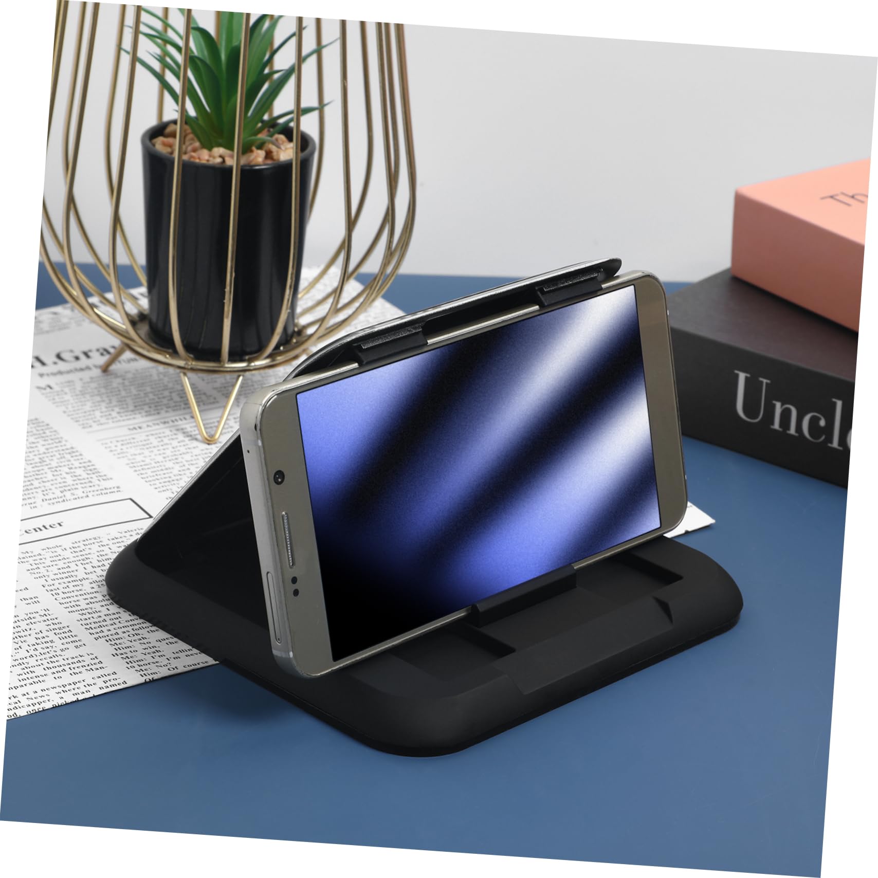 Gatuida Supporto Smartphone Auto Adesivo Regolabile Per Pannello Di Controllo e Consolle Centrale Protezione Da Raggi Uv e Montaggio Sicuro Per Cellulari