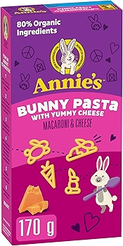 安妮兔子造型通心粉奶酪（无人工香料，无合成色素，含真实奶酪和牛奶，80%有机成分）