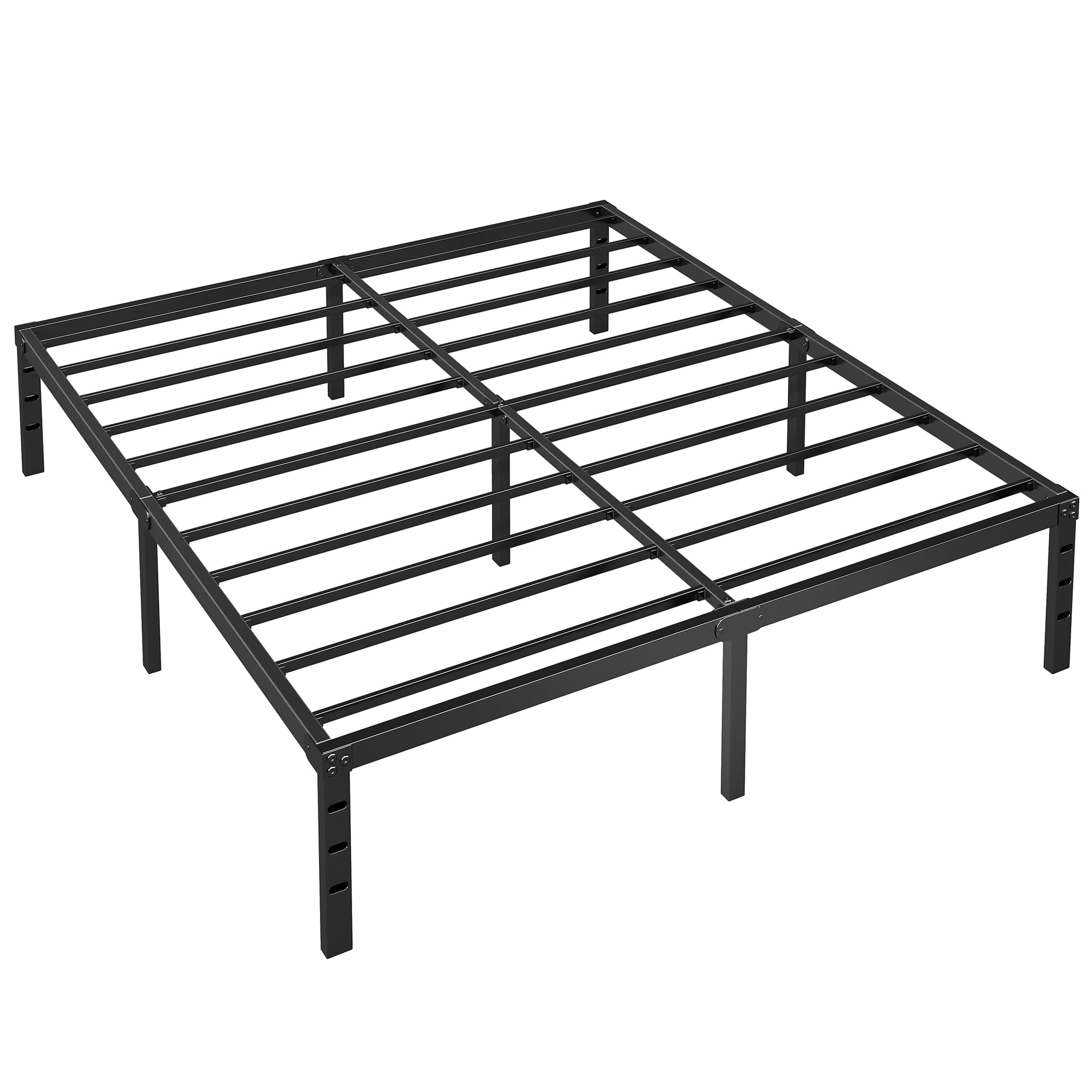 Metal Platform Bed Frame King Size 18 Inch Height with Heavy Duty Steel Support No Box Spring Needed