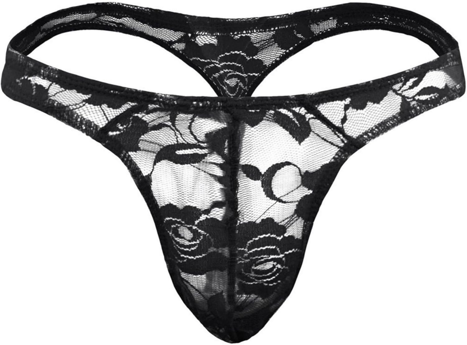 Men's Sexy Lace G-String Underwear Seamless Transparent Thong