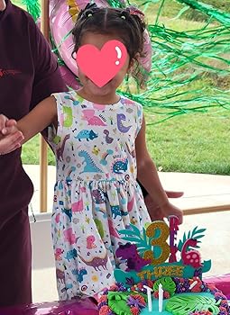 Amazon.com: Popshion Girls' Dinosaur Dress - Toddler