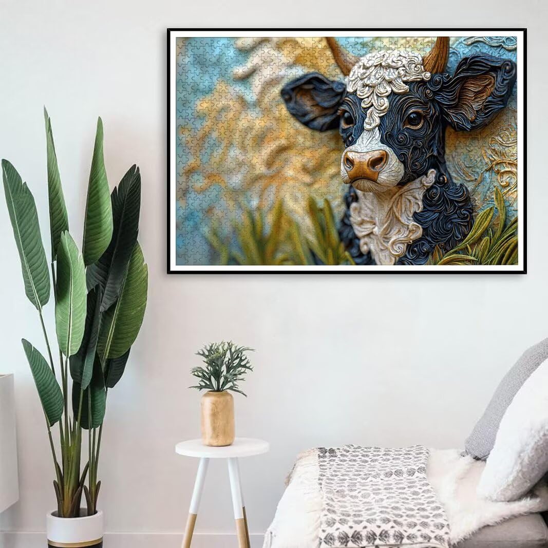 Puzzle Mucca, Puzzle 2000 Pezzi Adulti per Decor, Regalo Donna/Uomo -8698