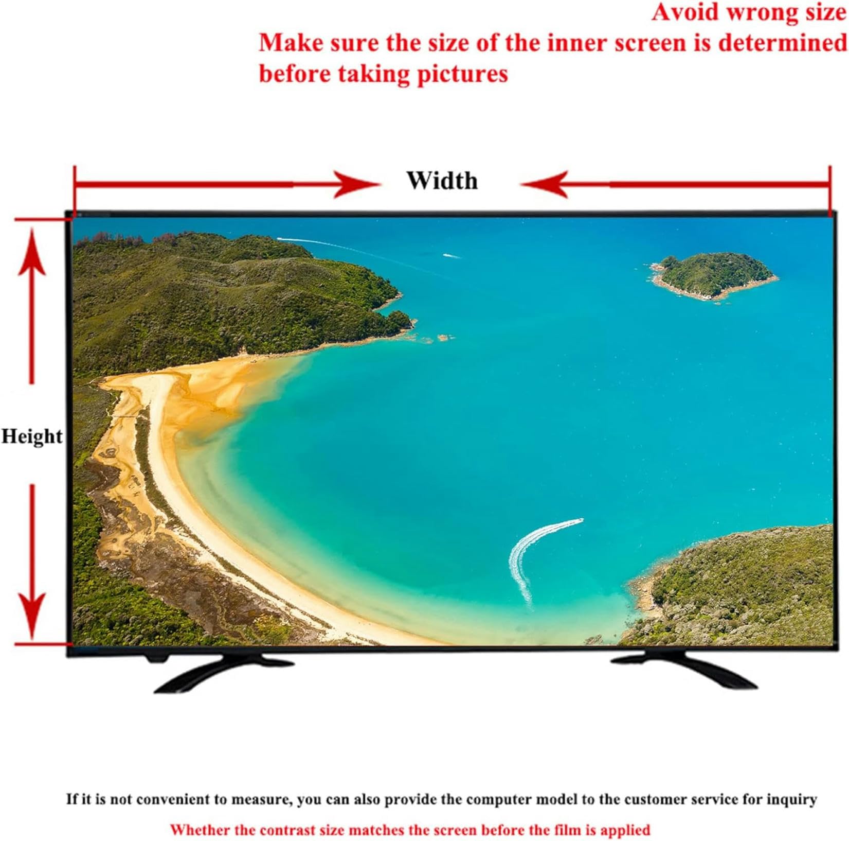 Pellicola Protettiva Anti-Luce Blu per Schermo TV da 43 Pollici, Pellicola Protettiva Opaca Antiriflesso per Sony, Samsung, Hisense, LG ECC., 43 Pollici