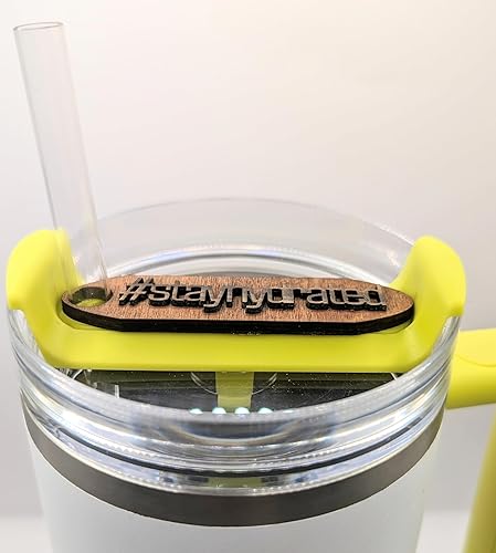 Miniatura 2 de PERSONALIZED nametag hand crafted for Stanley Quencher H2.0 Tumbler g20, 30, & 40 oz) NAMETAG - Custom Sustainable Waterproof Solid Wood Gift Idea