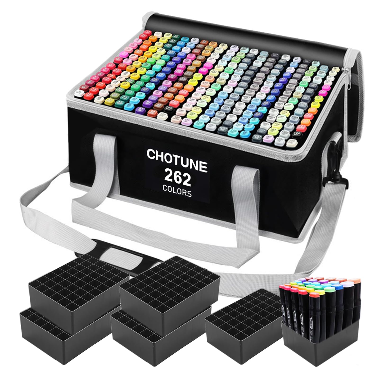 Amazon.com: Chris.W 262 Slots Marker Pen Case - Markers, Sketch