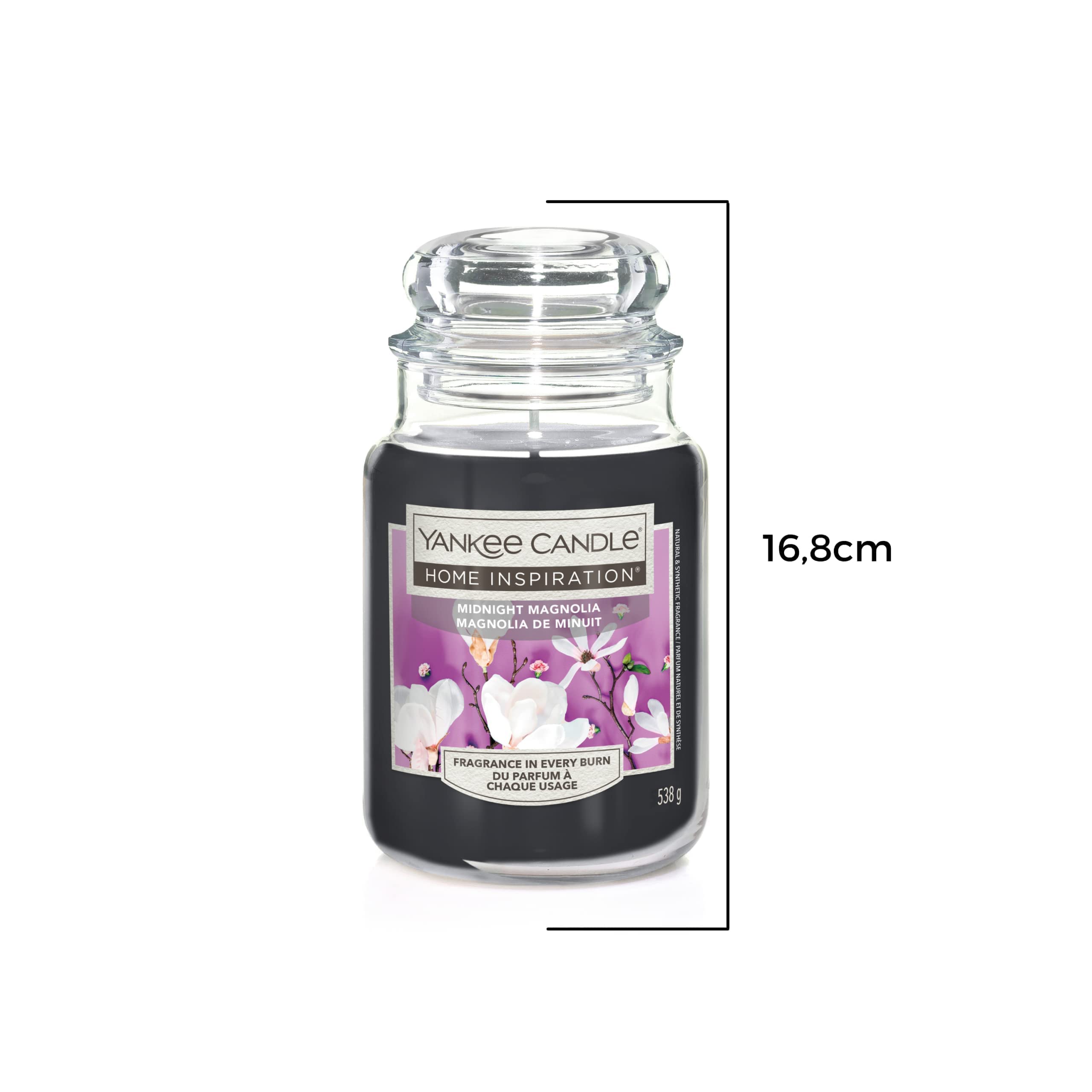 Yankee Candle - Home Inspiration, Świeca w Słoiku, Zapach Kwiaty Magnolii, Pomysł na prezent (Magnolia, Giara Grande)