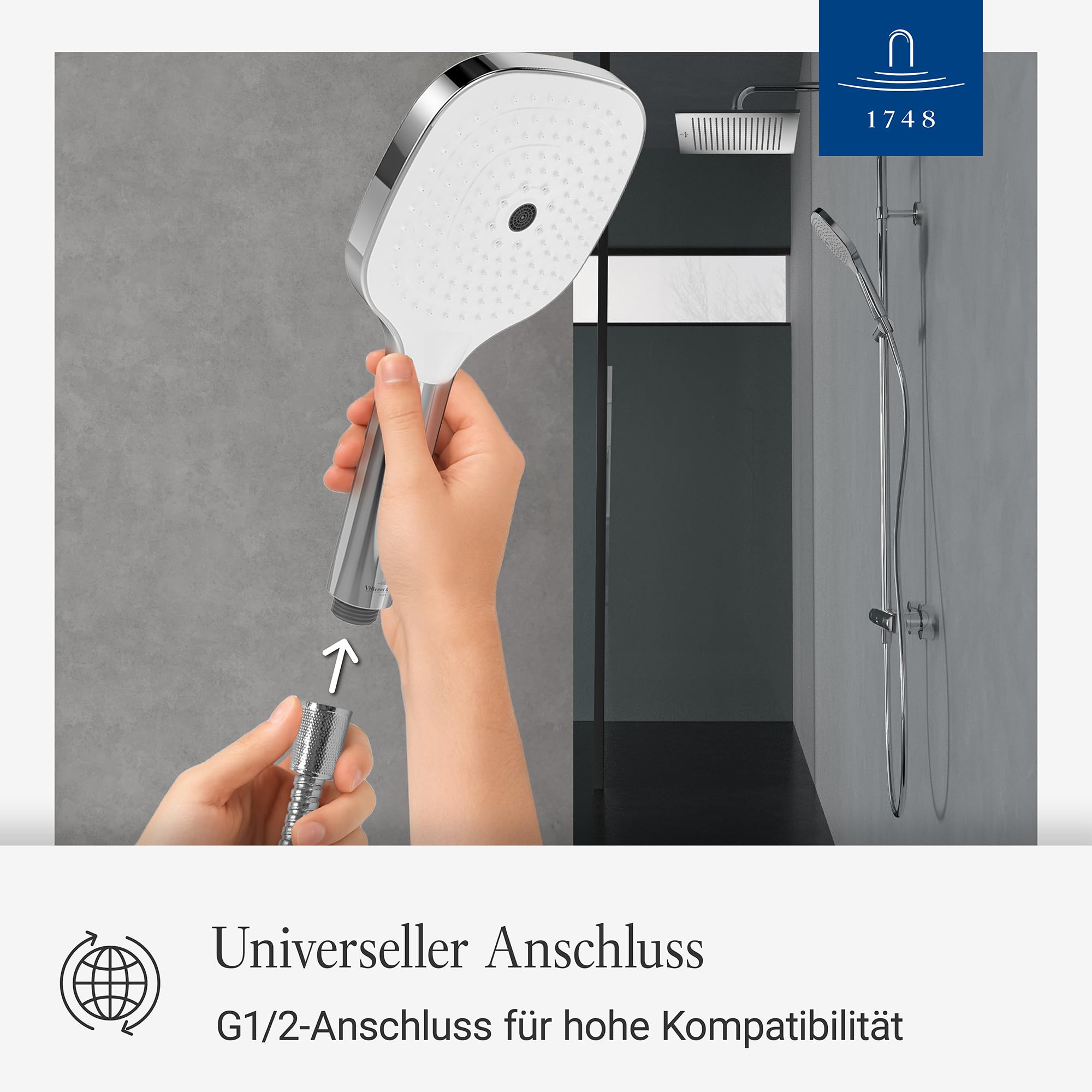 Villeroy & Boch Elody Duschkopf – Chrom