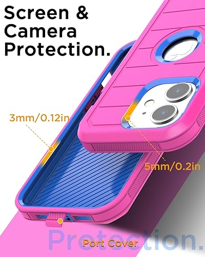 Miniatura 6 de AICase Funda para iPhone 11, resistente protección contra caídas, cuerpo completo, resistente, a prueba de golpes, militar, resistente, duradera,