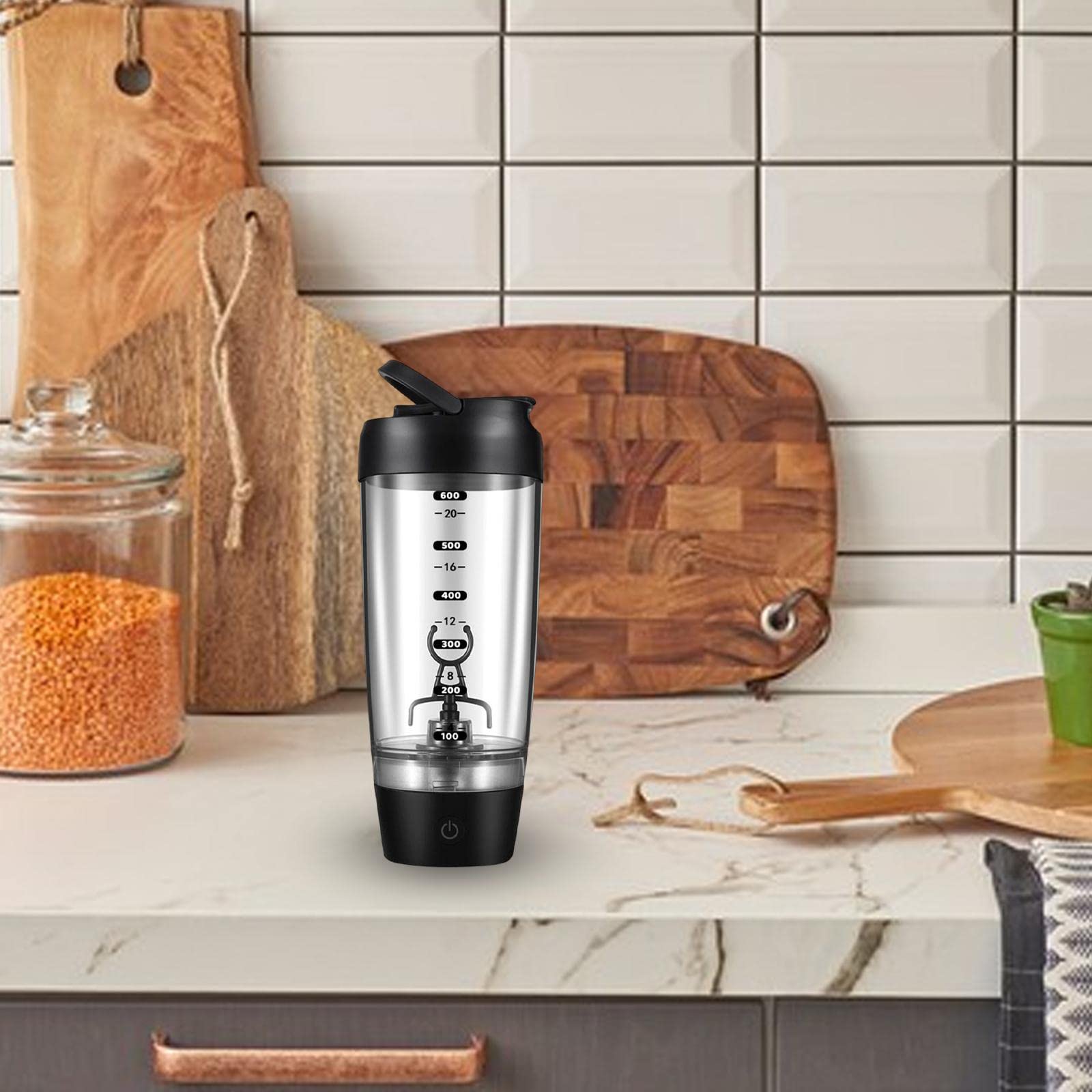 Vaso Mezclador Blender de 20, Vaso Mezclador Portátil para Bebidas de Pre-Entrenamiento, Mezcla Cócteles, Y Licuados.