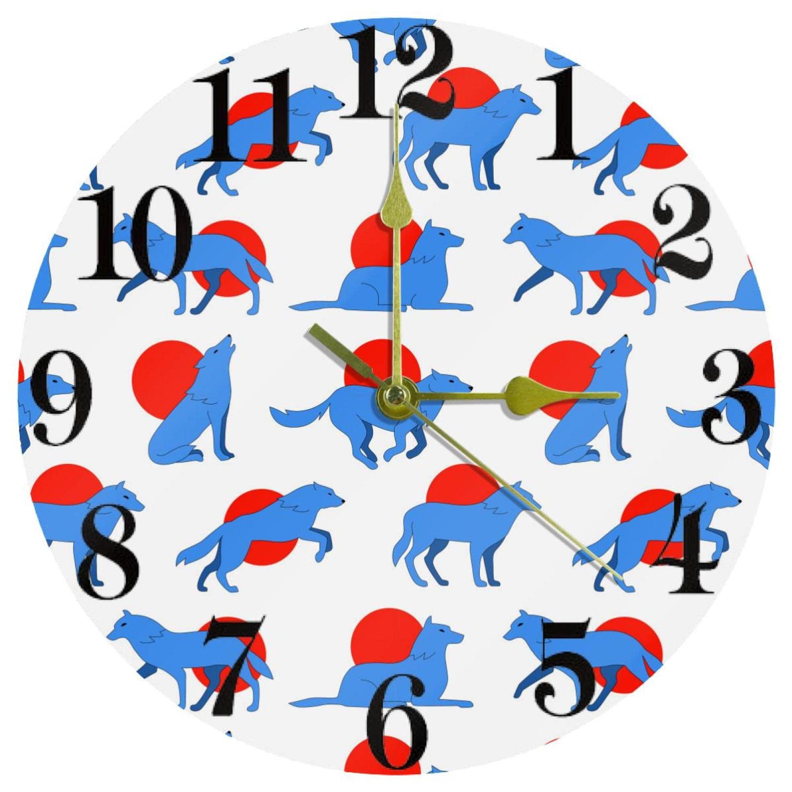 Horloge murale blanche fonctionne avec des piles pour un calme total