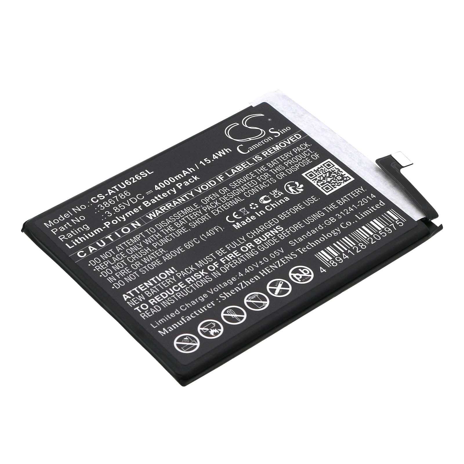Batería de repuesto Maestro 3 Motivate Max U626AA U668AA 386786 5