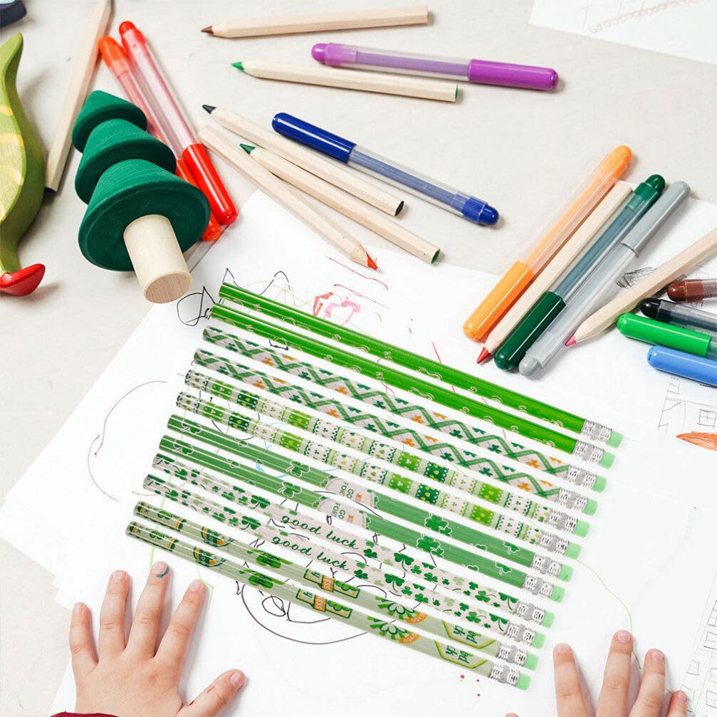 St. Patrick's Day Pencils ~ Pack Of 24 Pencils ~ Party Favors Prizes