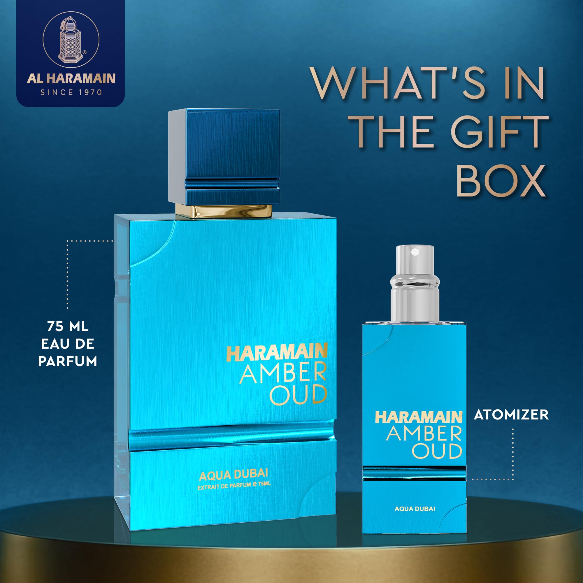Amazon.com : Al Haramain Amber Oud Eau de Parfum – Aqua Dubai