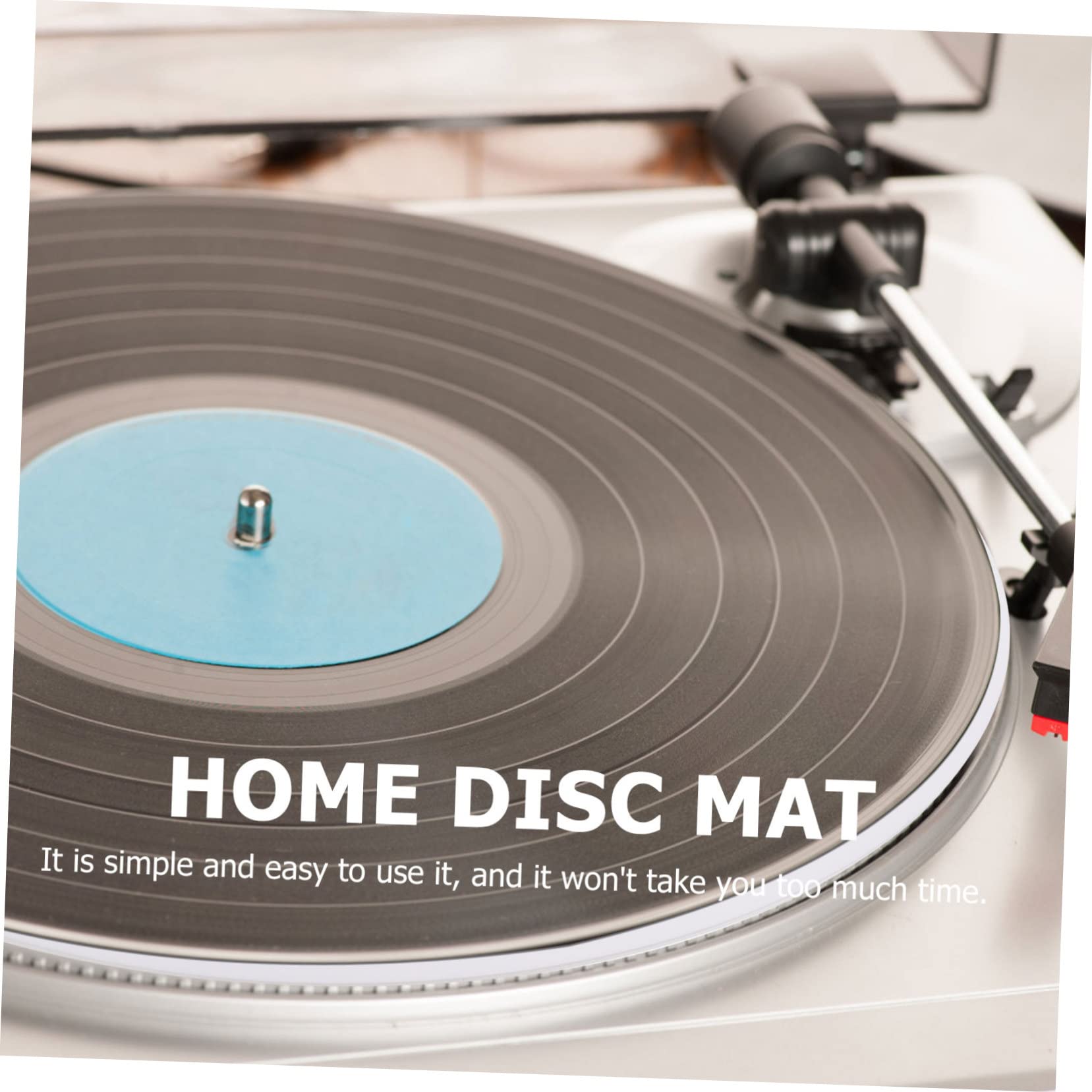 1 Pz Tappetino Acrilico per Dischi Accessorio Protettivo per Turntable Antistatico e Compatibile con Piatto Girevole