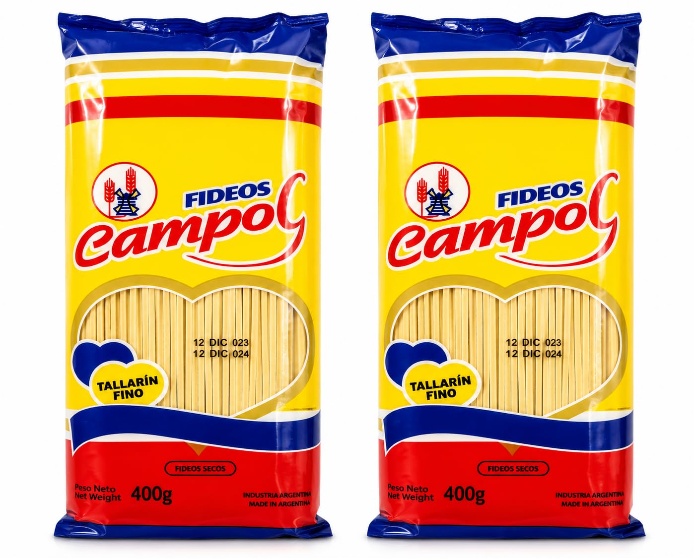 TALLARIN FINO FIDEOS CAMPO9 PACK 2x 400 G