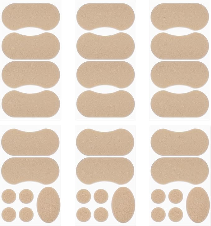 Sibba 6 Sheets Moleskin Tape for Feet, Foot Care Tape Waterproof