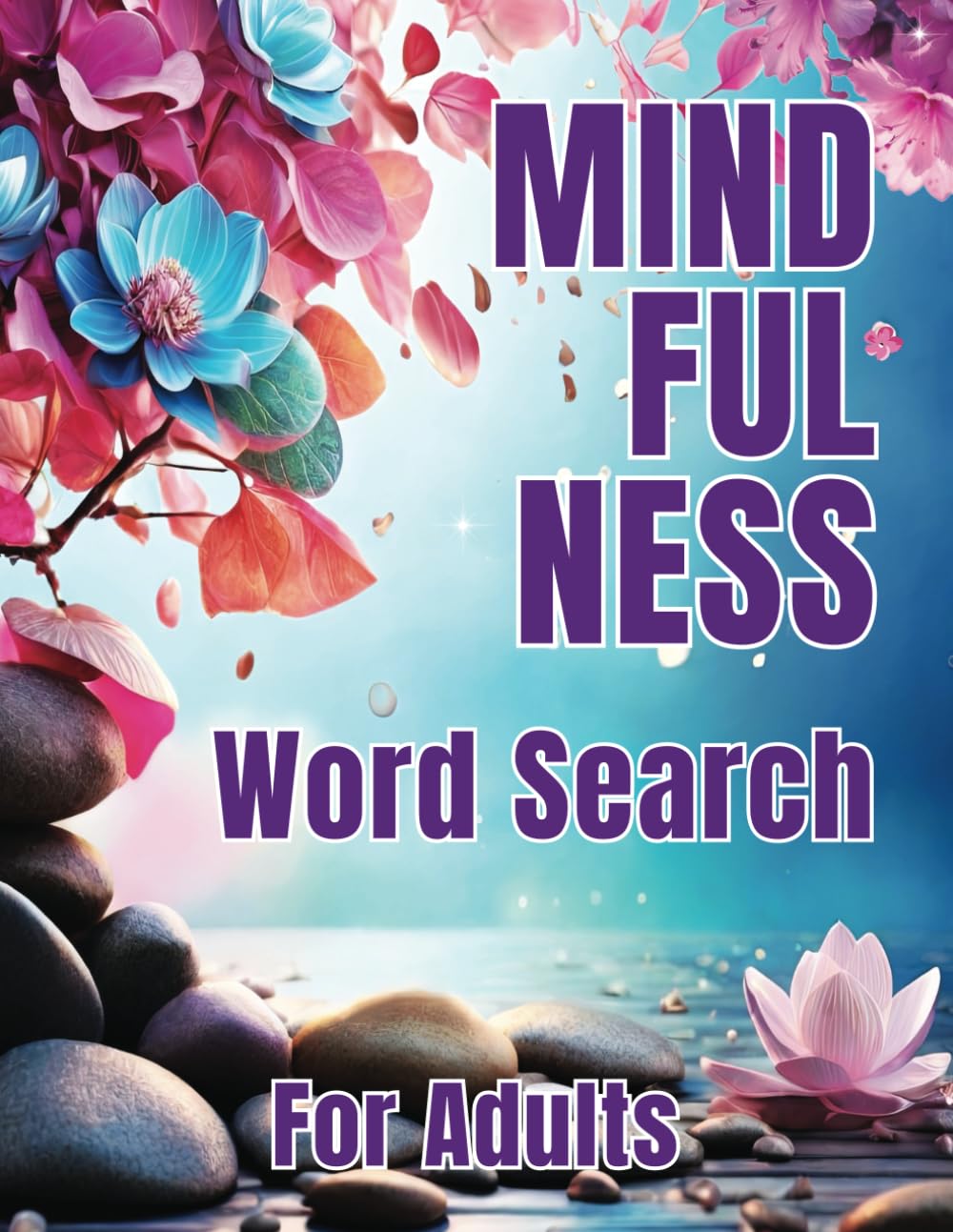 Mindfulness Word Search for Adults: Serene and Calming Word Find Puzzles with Self-Affirmations to Motivate, Relieve Anxiety, and Boost Mental Clarity.