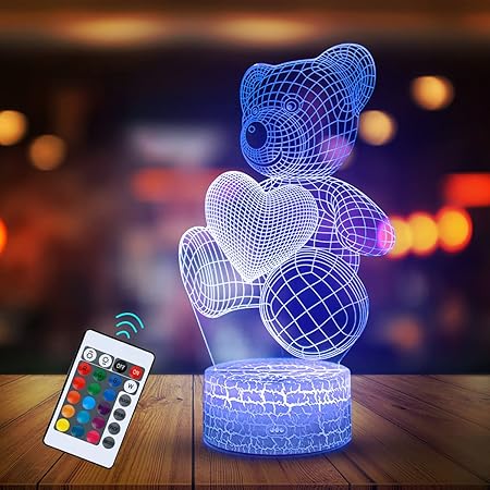 Lampada 3D EONANT Notte | LED USB Con 7 Colori Per Camera - Foto 11