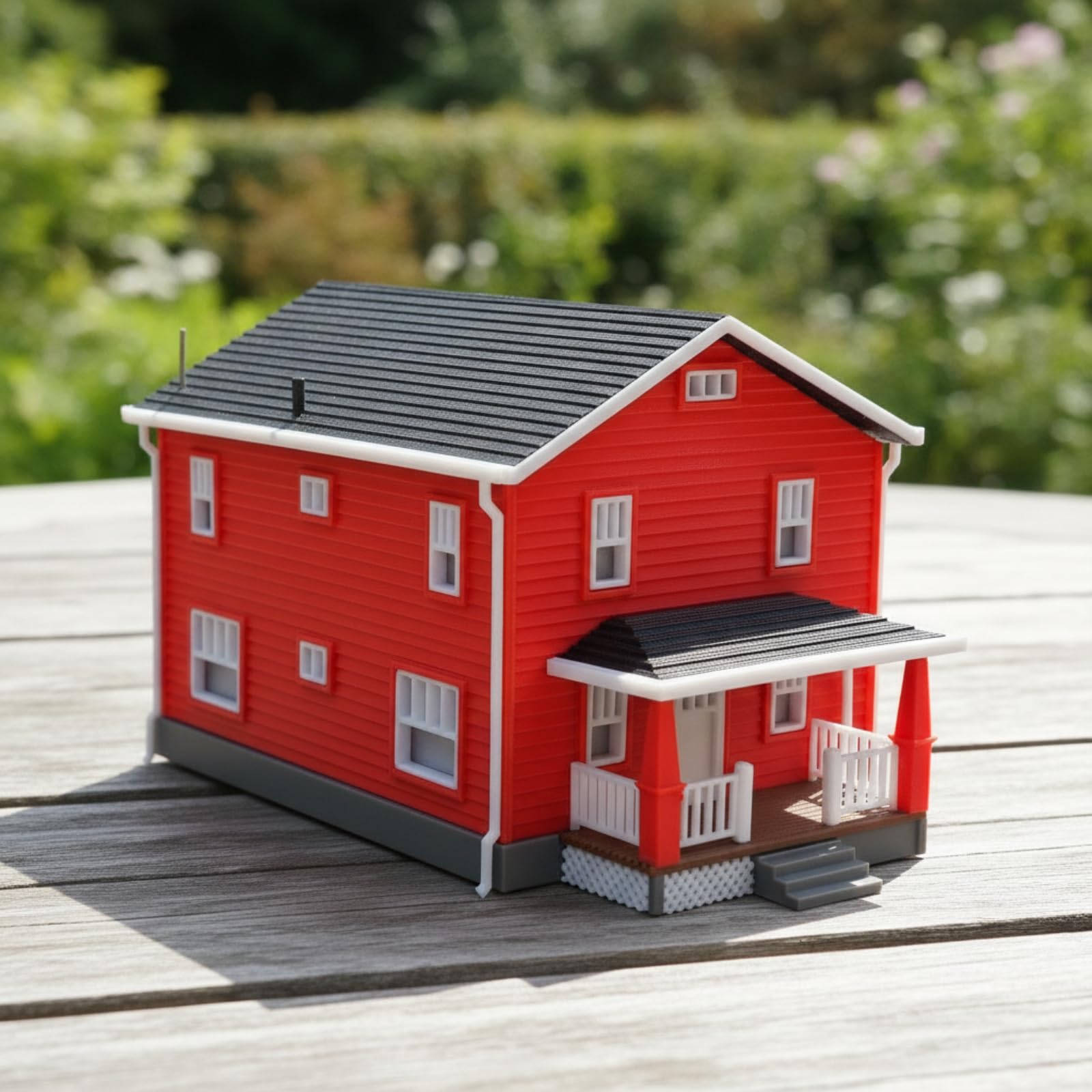 Modellino di Casa in 1:64 Realistico Modellino in 1:64 Compatto Modello da Diorama per Hobbisti