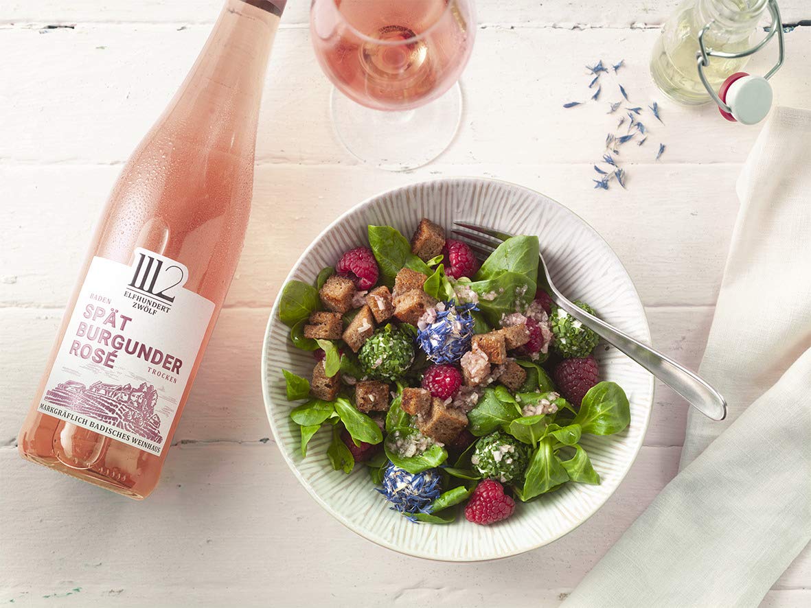 1112 Spätburgunder Rosé Trocken – Roséwein der Marke Elfhundertzwölf (6 x 0,75l)