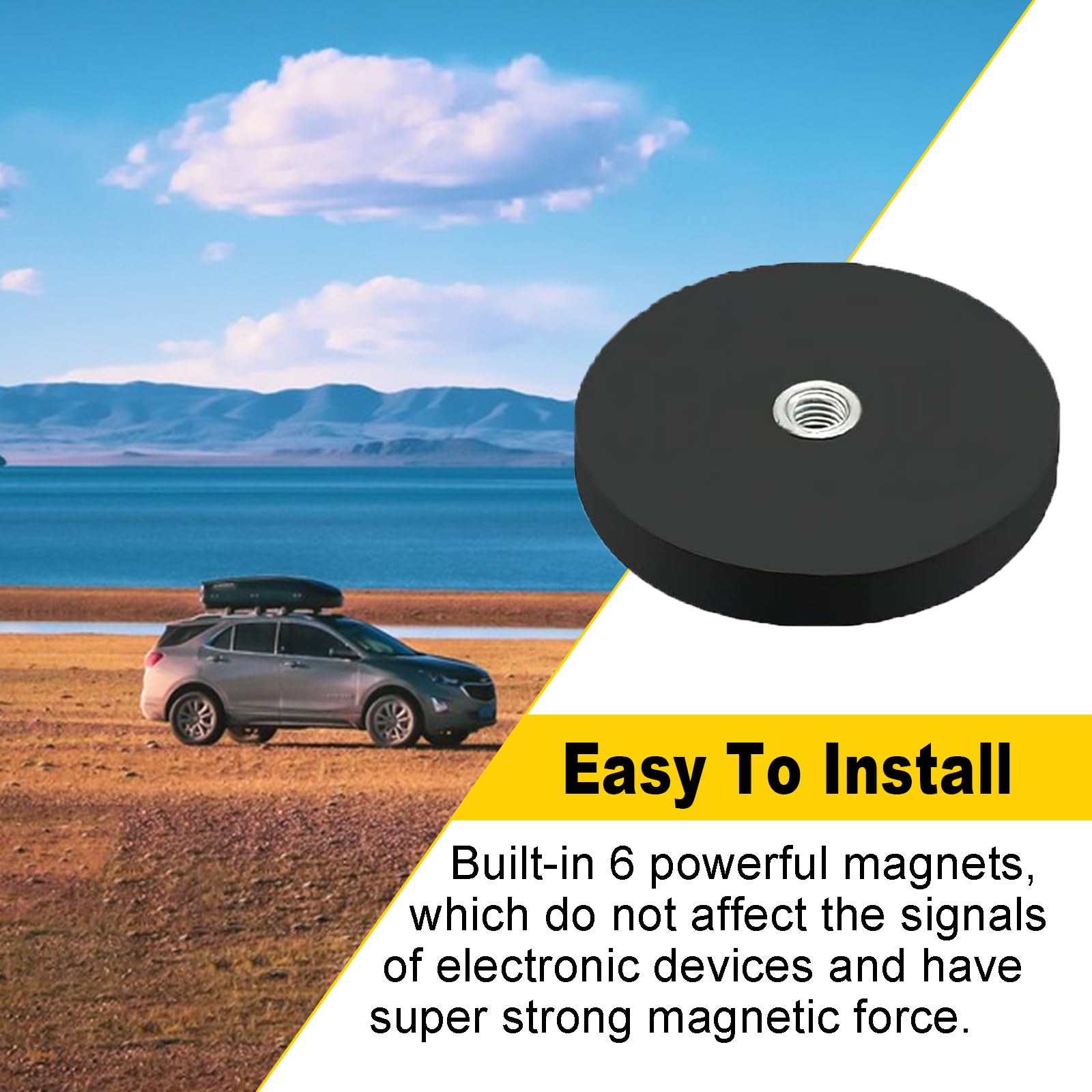 Magnete Per Attrezzi Pentole 10 Occhielli Magnetici Al Neodimio - Diametro 25mm, Filettatura M5, Forza 22kg, Per Ganci E Fissaggi Occhielli Magnetici - Foto 12