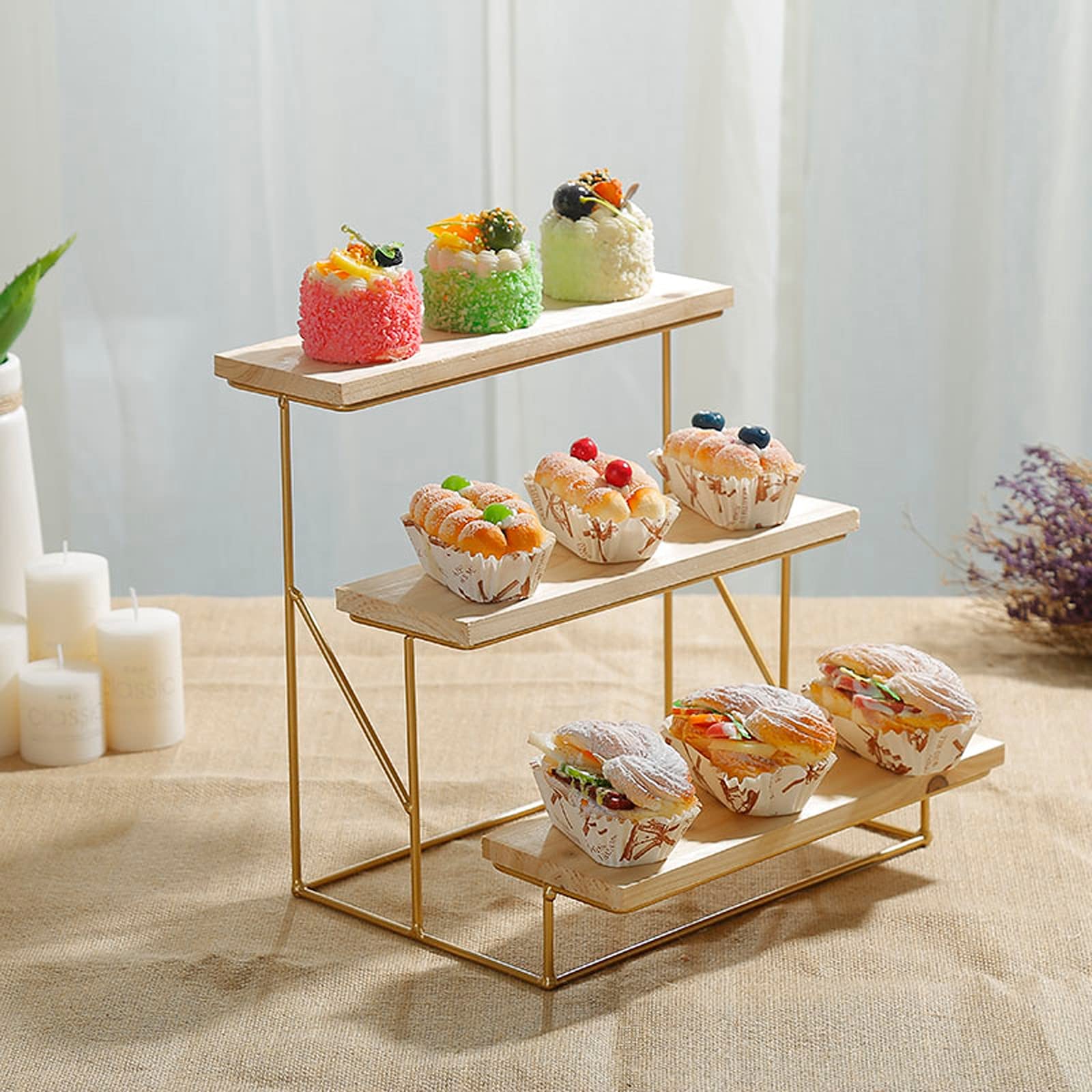 Alzata multiuso per torte – Elegante vassoio da pasticceria per matrimoni, feste e decorazioni per la casa – ideale per dessert, snack e dolcetti