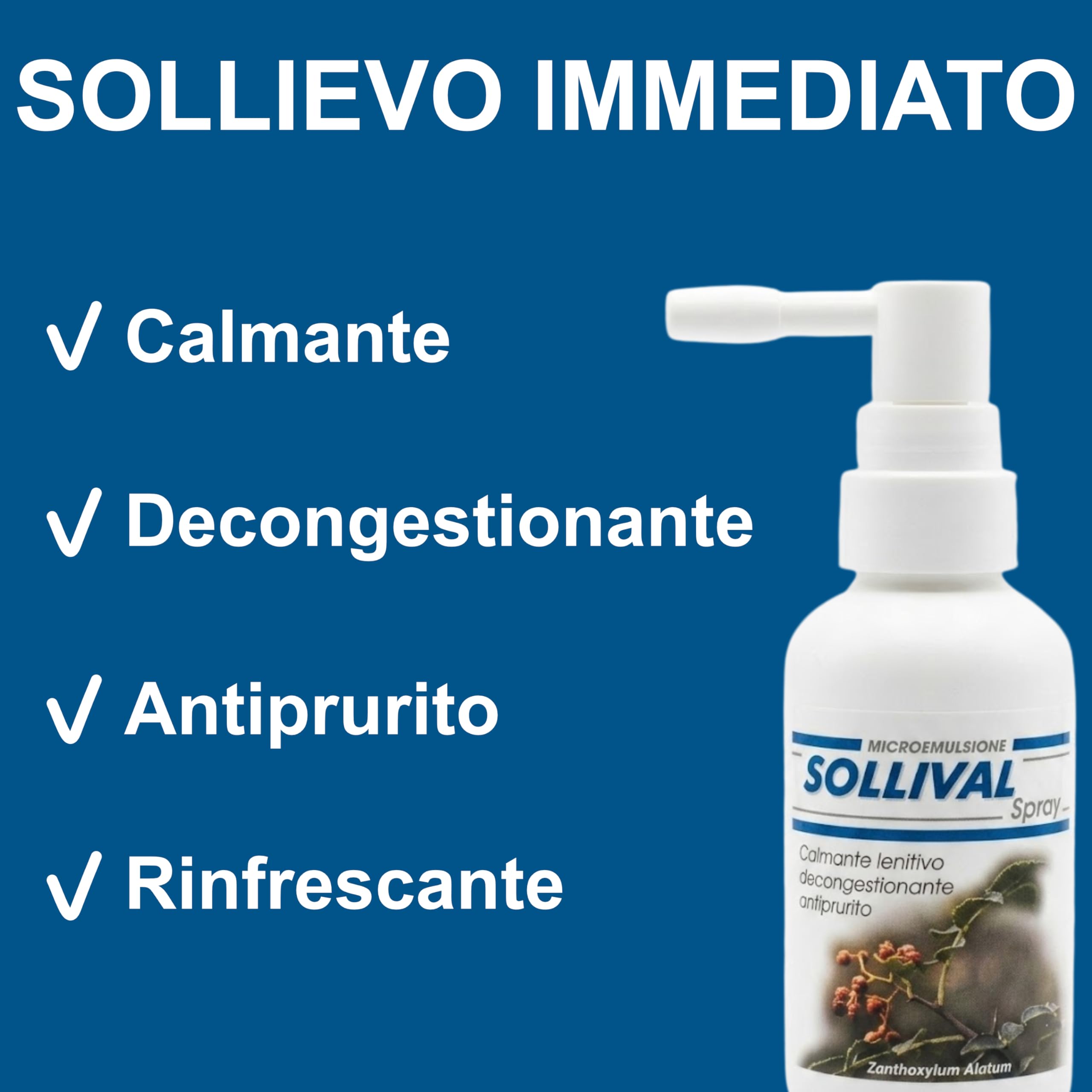 SOLLIVAL Spray – Spray Intimo Delicato per Freschezza e Comfort Quotidiano Femminile – Formula Lenitiva per Mucose Sensibili – Uso Quotidiano – 50 ml