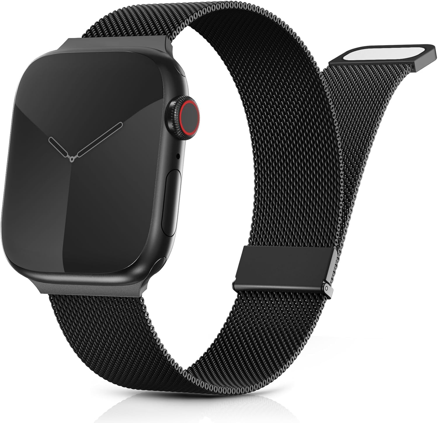 Cinturino Metallo Compatibile con Cinturino Apple Watch 44mm 40mm 41mm 42mm 45mm 46mm 49mm 38mm Donna Uomo, Aggiornato per iWatch Serie 11 10 9 8 7 6 5 4 3 2 1Ultra SE 3 2 1 con Doppio Magnetico