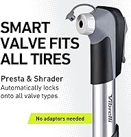 Vista 2 de Vibrelli Mini Bike Pump - Presta & Schrader Bicycle Pump - 120 PSI Tire Pump for Road & MTB - No Valve Changing Needed