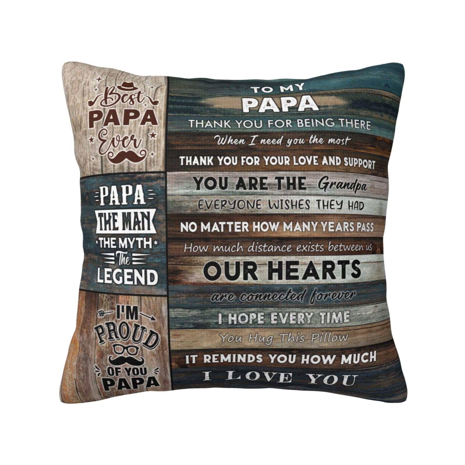 Papa Gifts from Grandkids Best Christmas Papas Gifts from Grandchildren Granddaughter Xmas Gifts for Papa Birthday Grandpa Throw
