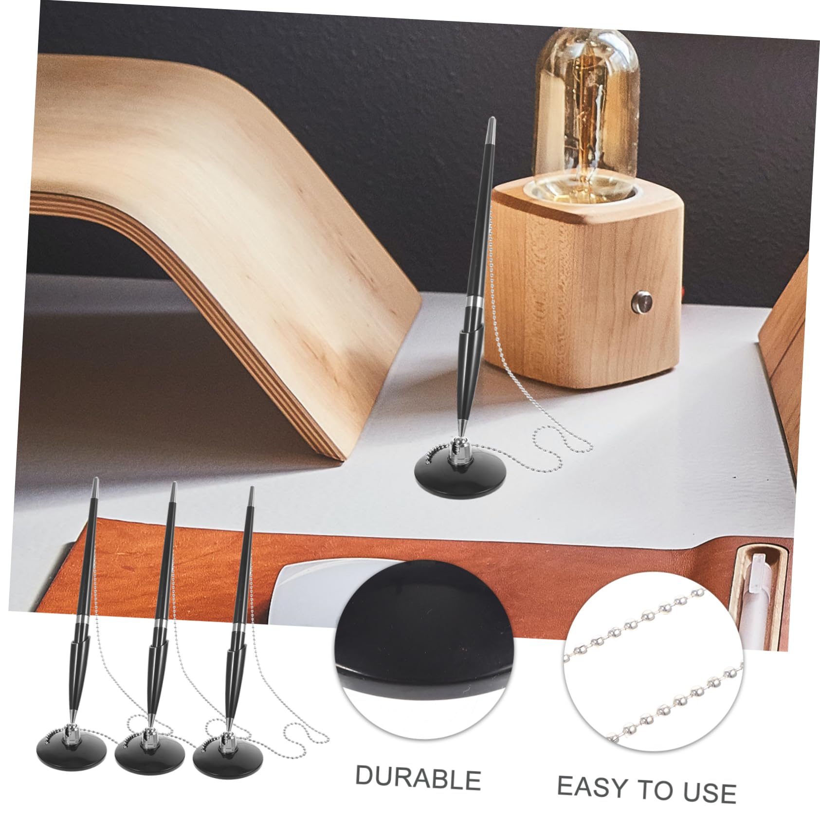5 Set Scrivania Rotante Per Hotel E Ufficio Per Con Catena E Base Rapida Asciugatura Design Resistente E Comfort Ergonomico 3 Pezzi * 5