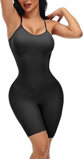 Bodysuit Shapewear for Women Tummy Control Seamless Full Body Shaper Mid Thigh Butt Lifter Camisole Jumpsuit Tops
