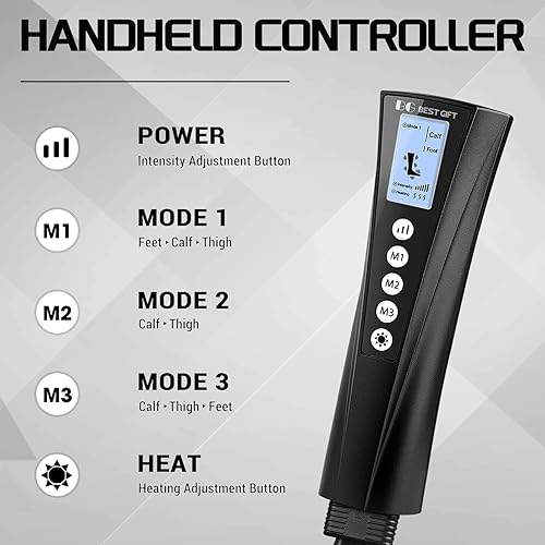 Miniatura 2 de Bestgift Regalos de Navidad para hombres, mujeres, mamá, papá, día de la madre, día del padre, masajeador de compresión de aire con calor para pies,