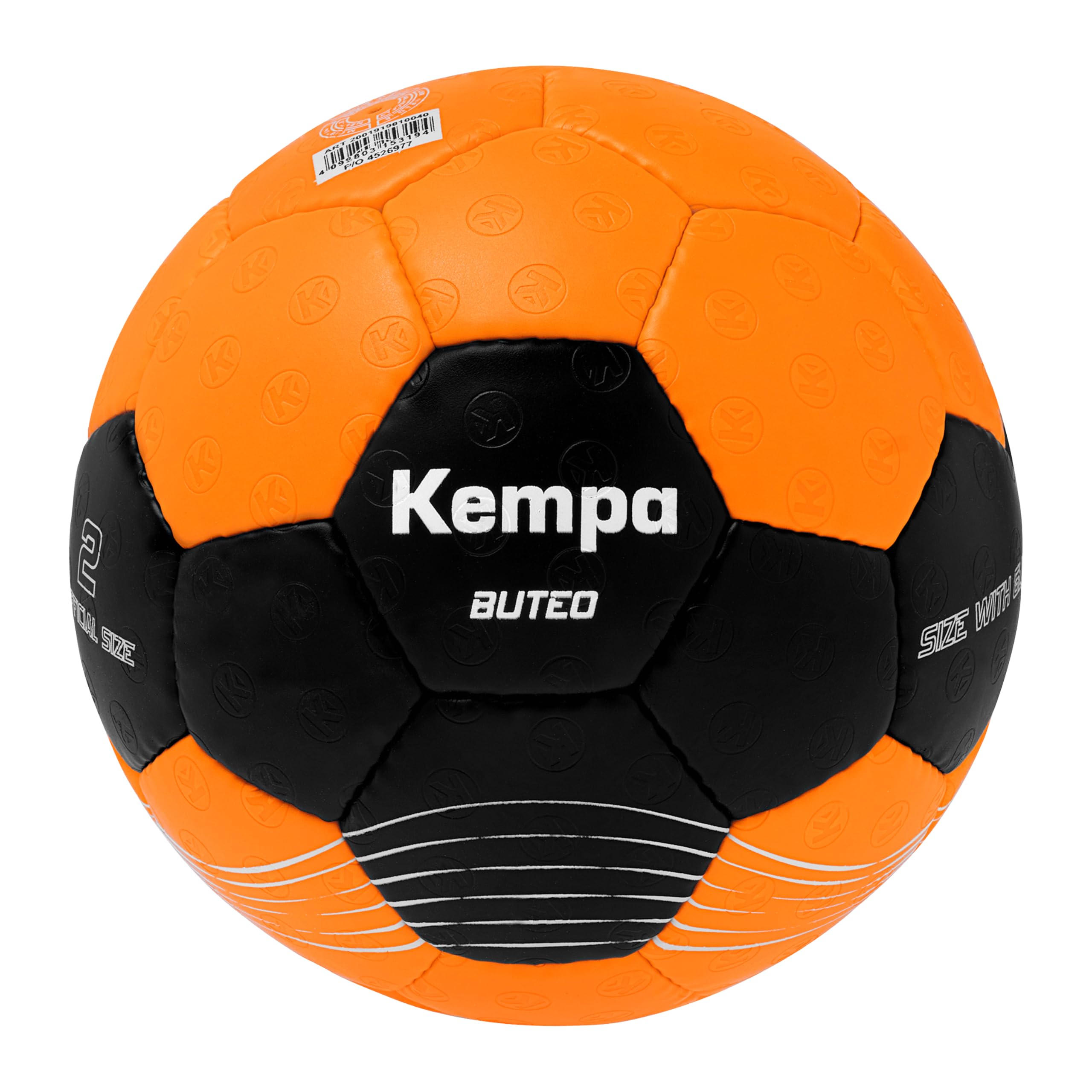 Kempa Buteo Handball Jeunes et Adultes, Orange/​Noir, 3