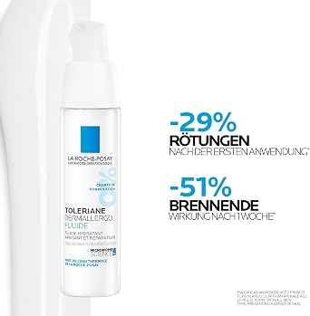 La Roche-Posay Toleriane Dermallergo Fluid, 48H Face Moisturiser, 40ml