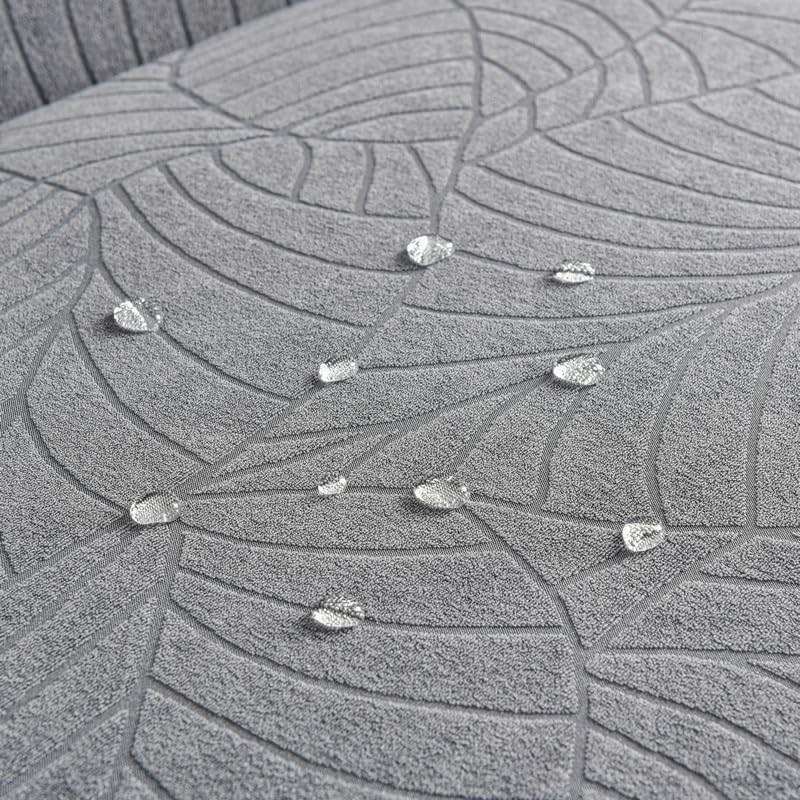 Housse de canapé élastique extensible - Protection meuble gris - 2
