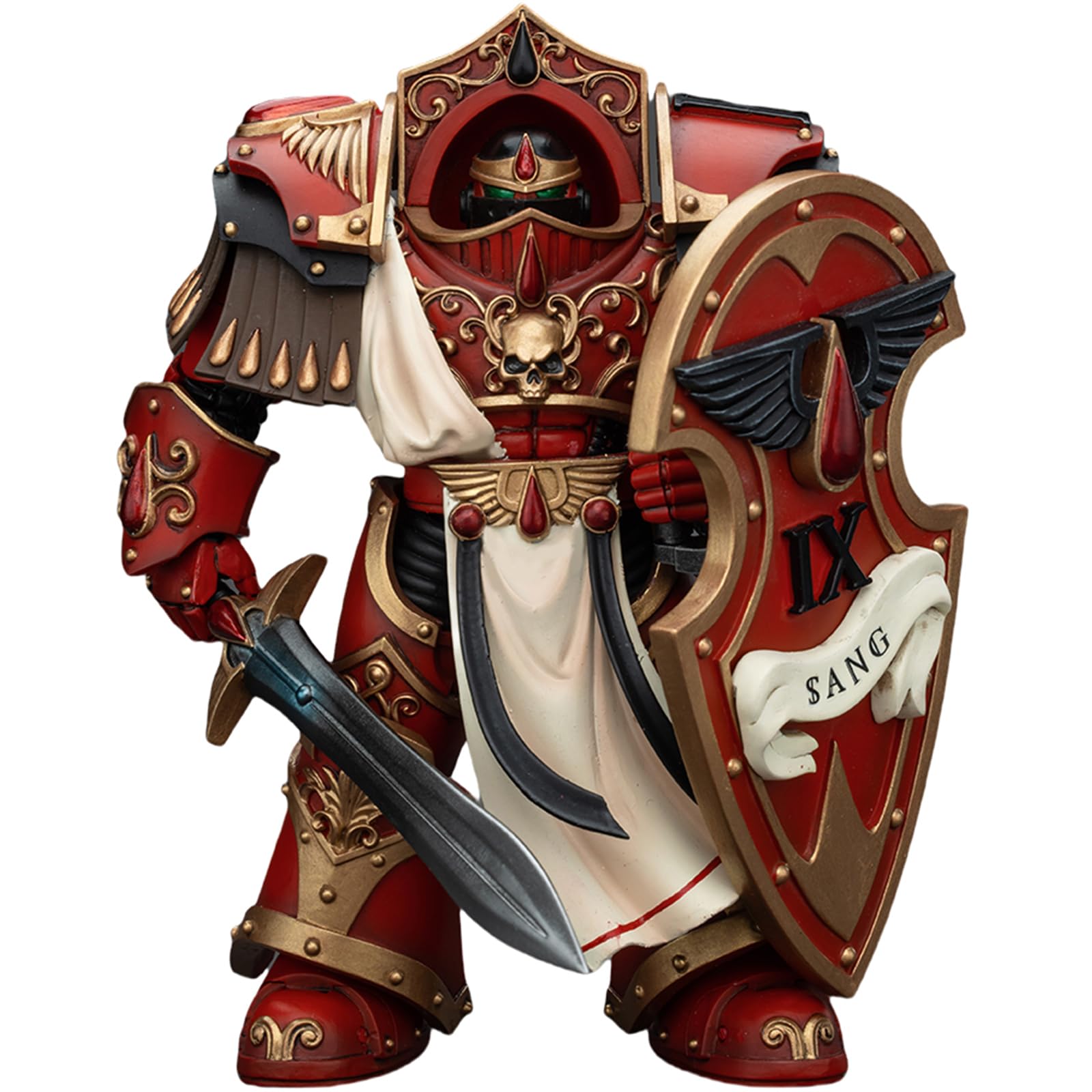 JOYTOY Warhammer 40k Blood Angels, 1/18 Blood Angels Crimson Paladins Squad Crimson Paladin 1 Action Figure Collect Model