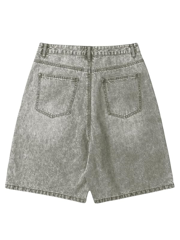 OYOANGLE Boy's Jorts Baggy Jean Shorts Wide Leg Denim Shorts with Pockets by OYOANGLE - Used condition - Image 3