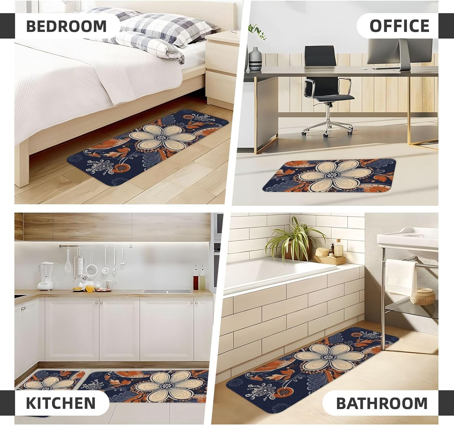 Kitchen Rugs Home Decor Kitchen Mats for Floor Anti Fatigue Kitchen Mats